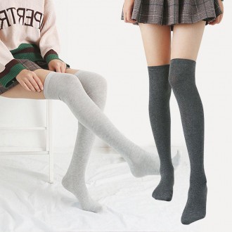Overknee socks socks long golf plain hiking half stockings women
