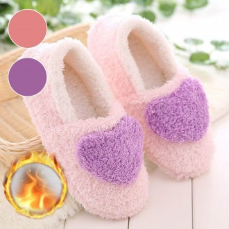 Slippers Winter Indoor Shoes Fleece Floor Noise Indoor Fluffy Living Room