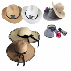 [Rookie] Vacation King Bone Hat Straw Hat Sun Cap Dol Dol Summer Hat [Discount Uniform Price]