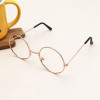 Rose gold round glasses frame