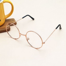 Rose gold round glasses frame