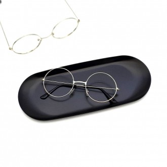 Silver round glasses frame