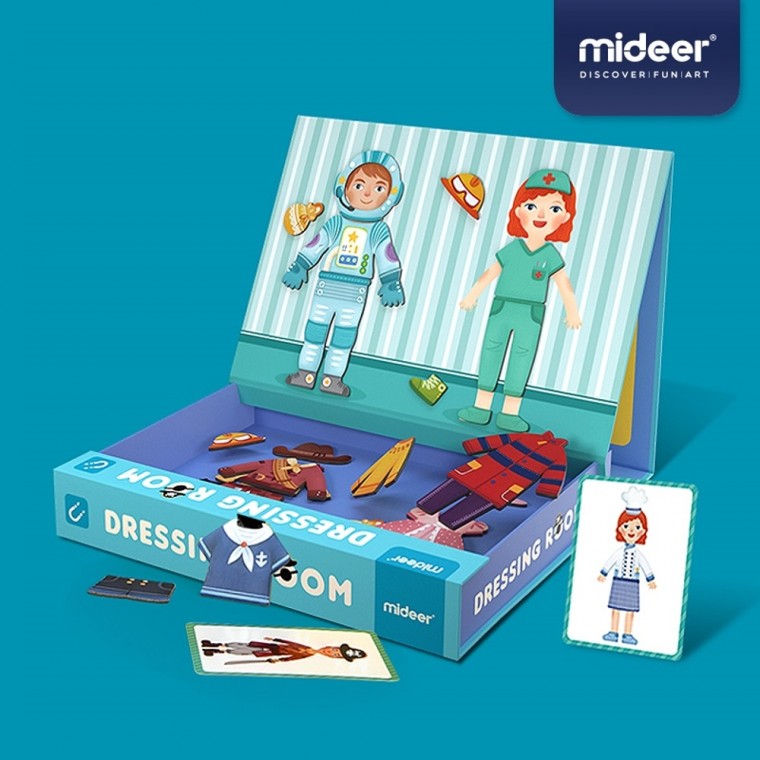 mideer magnetic magnet board dress up MD1039