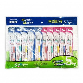 Cool Touch Pratic Toothbrush 10 pcs 2 toothbrush set Dual micro bristles