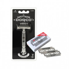 Dorco Safety Razor (10 Blades Included) Double Edge Razor