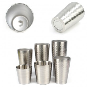 Double Vacuum Stainless Steel Water Cup Juice Cup Beer Cup Beer Mug 1p