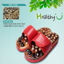 [Oak Pebble Acupressure Slippers] Get healthy with acupressure acupressure slippers