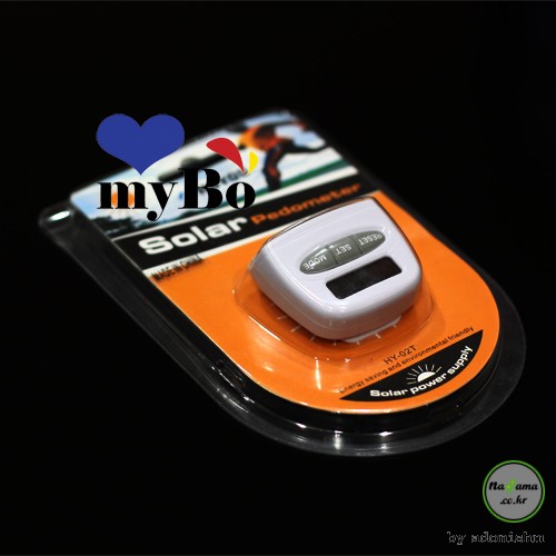 Solar powered pedometer, calorie counter, distance meter, solar powered pedometer