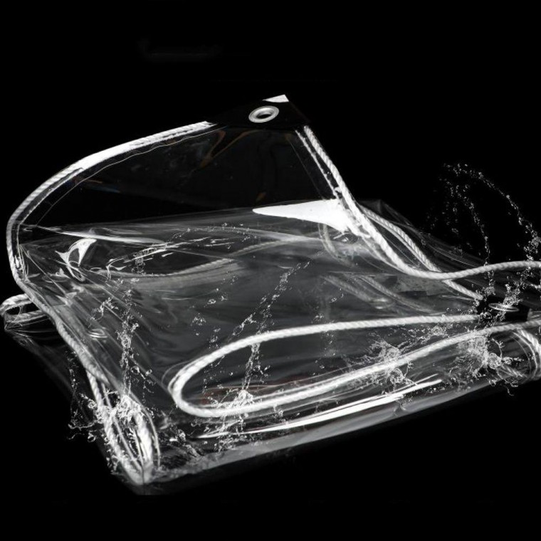 PVC Transparent Tarpaulin Tent Multipurpose Cover Shade Sheet Mat