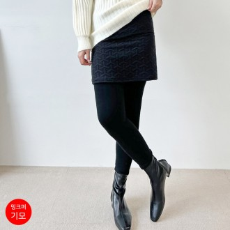 SUU8053 Mink Fur Y Cube 4-Piece Skirt Leggings *Domestic Production*