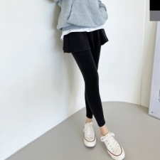 SUU8040 Fried Rice 3-Piece Fleece Skirt Leggings *Domestic Production*