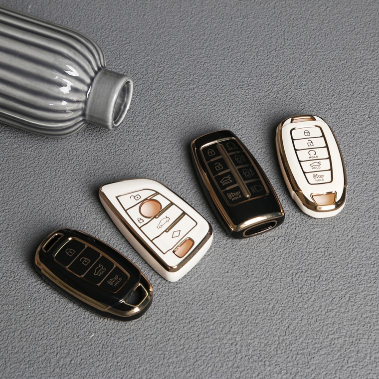Smart Key Key Case Key Ring for Hyundai Genesis Benz BMW Vehicles