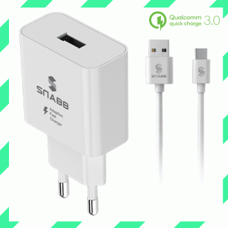 Snap Charger/Qualcomm 3.0/18W/Fast Charging/Home Charger/Type C/Smartphone