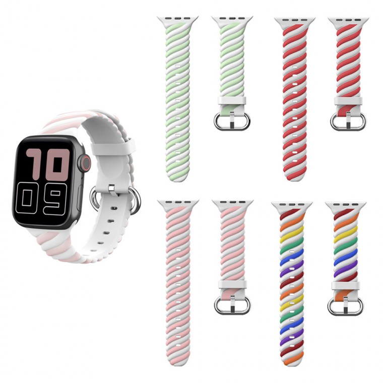 [D] Apple Watch Strap Silicone Band 38mm 40mm 41mm Universal 42mm 44mm 45mm Universal