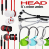 HEAD Zipper type earphone smartphone mobile phone accessories cord twist