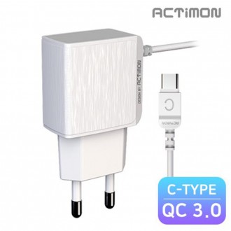 [Hicell] Actimon QC 3.0 support 18W high-speed home charger C type cable integrated