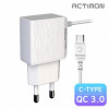 [Hicell] Actimon QC 3.0 support 18W high-speed home charger C type cable integrated