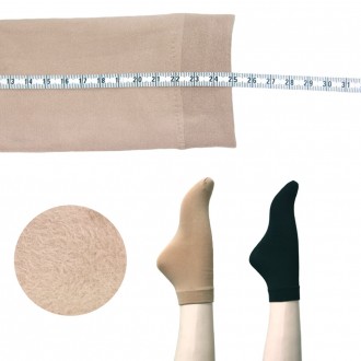 Warm Hug Fleece Stockings Black Socks