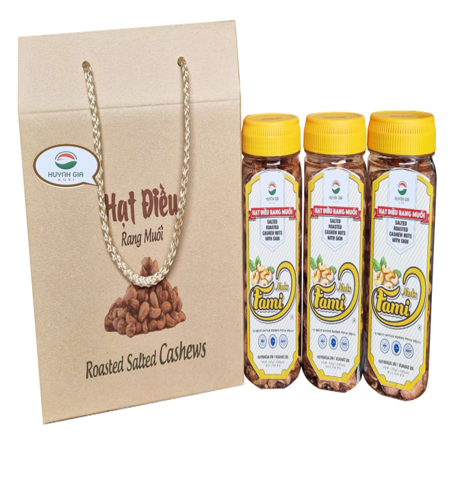 [Filial piety gift] Premium Vietnamese cashew nuts roasted in the shell, even more delicious, 250gX3 boxes (for gift)