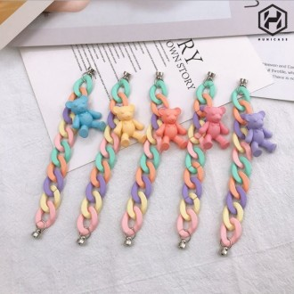 [Hunicase] Cute Bear Hand Keyring Strap All Cell Phone Accessories Cell Phone Strap