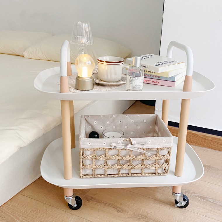 Mobile Side Table Trolley Side Table