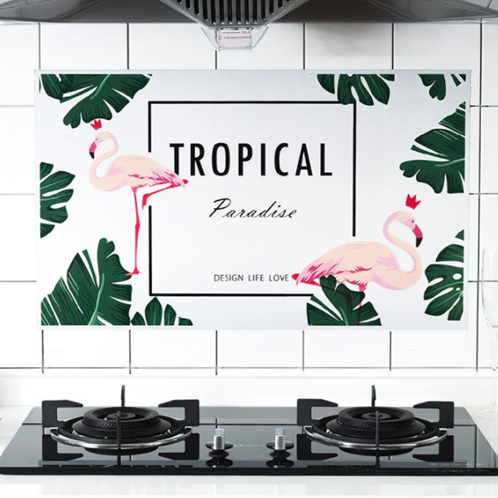 Aluminum anti-pollution kitchen sheet greaseproof gas stove film