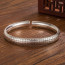 Round Heart Sutra Buddhist Sutra S999 Vintage Bangle Silver Silver Bracelet