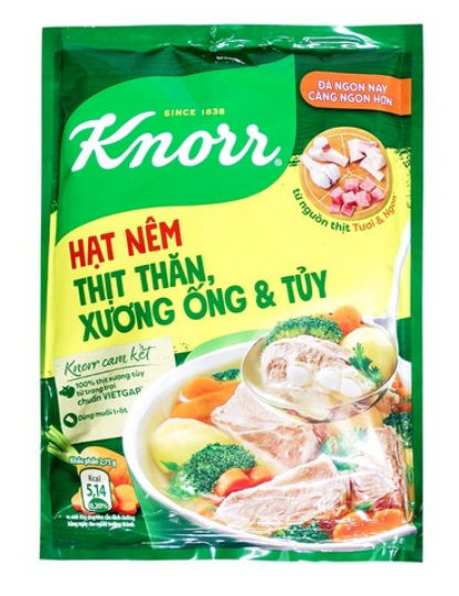Knorr Pork Flavour Seasoning Powder (Hạt Nêm Thịt Thăn, Xương Ống & Tủy)